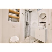 Distinct Kitchen And Bath ARIA 24 x 18 Floating Bathroom Vanity with Two Drawers, White ARIADUM60S/2White